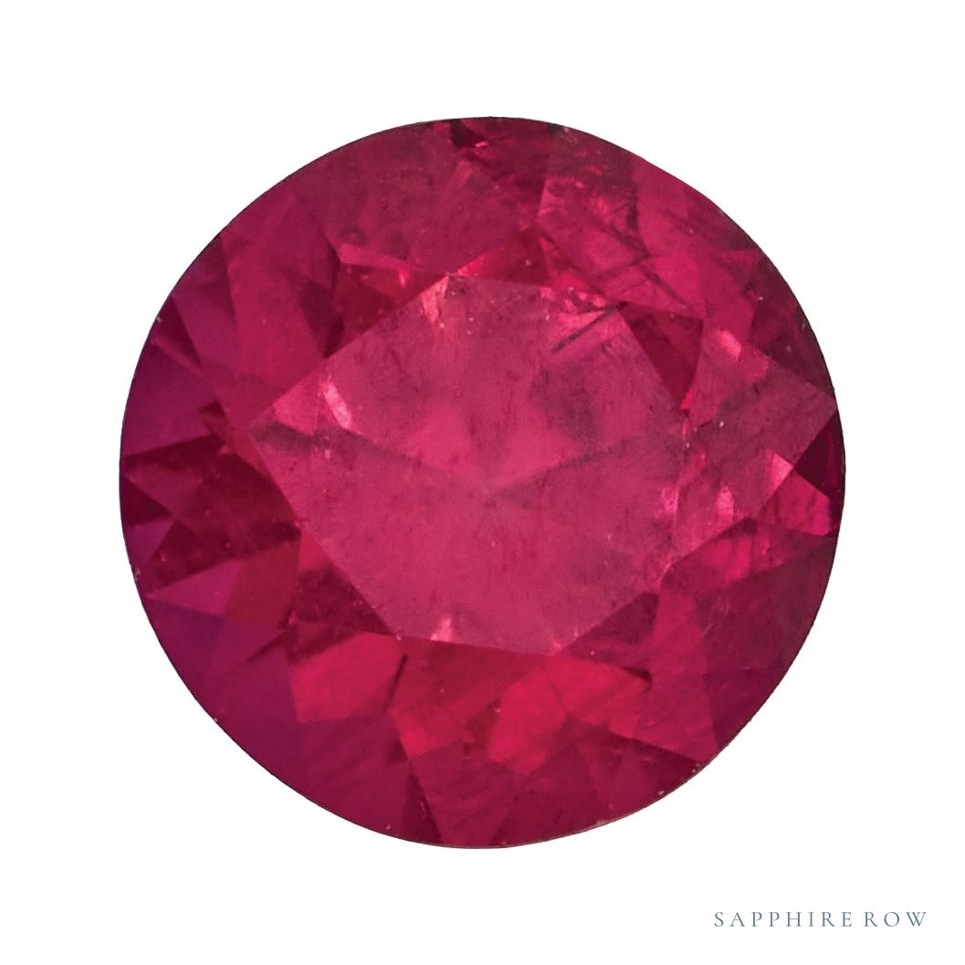 4.5 mm natural red ruby, round cut | Sapphire Row · cut7