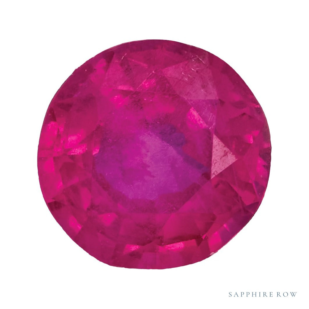 4.5 mm natural red ruby, round cut | Sapphire Row · cut7