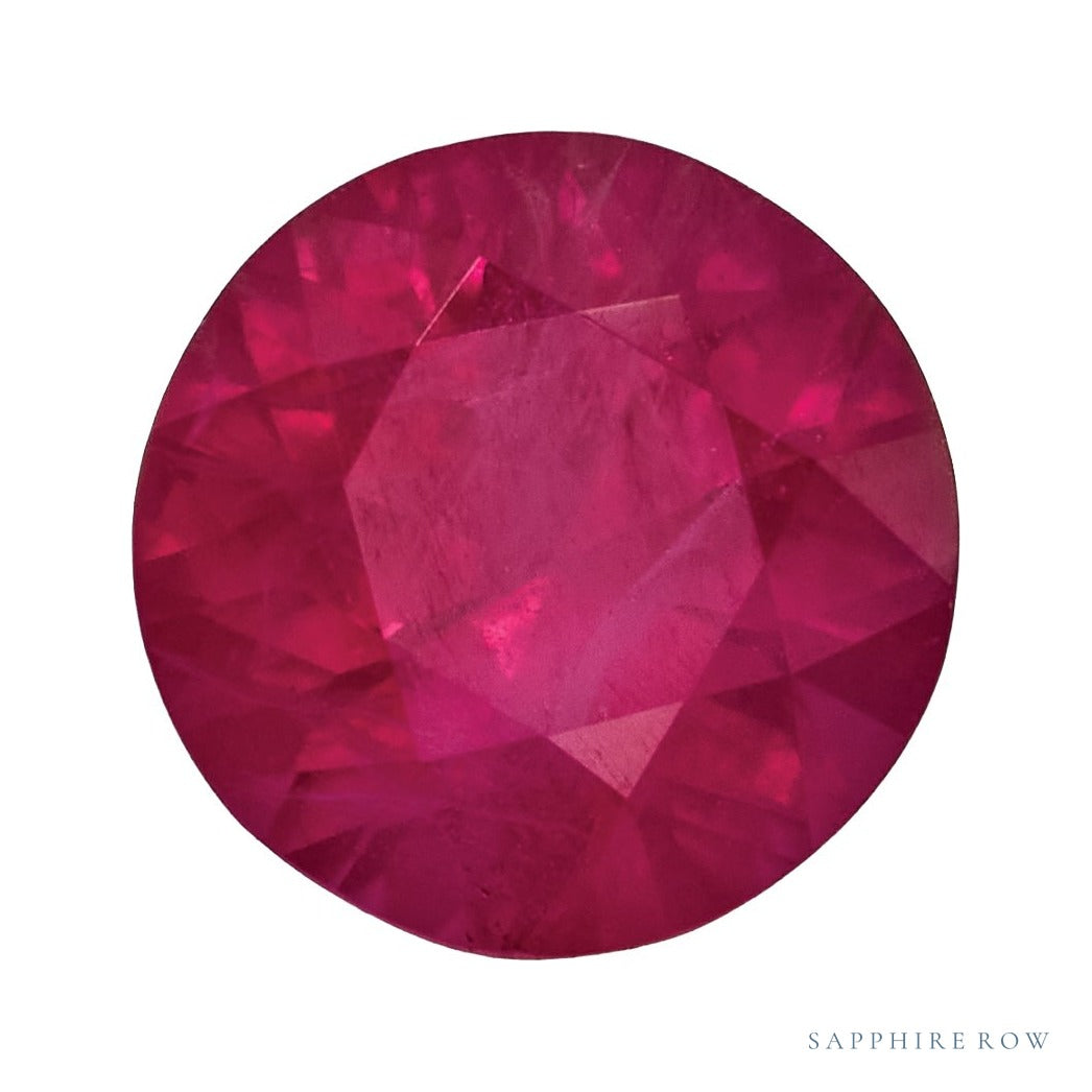 4.5 mm natural red ruby, round cut | Sapphire Row · cut7