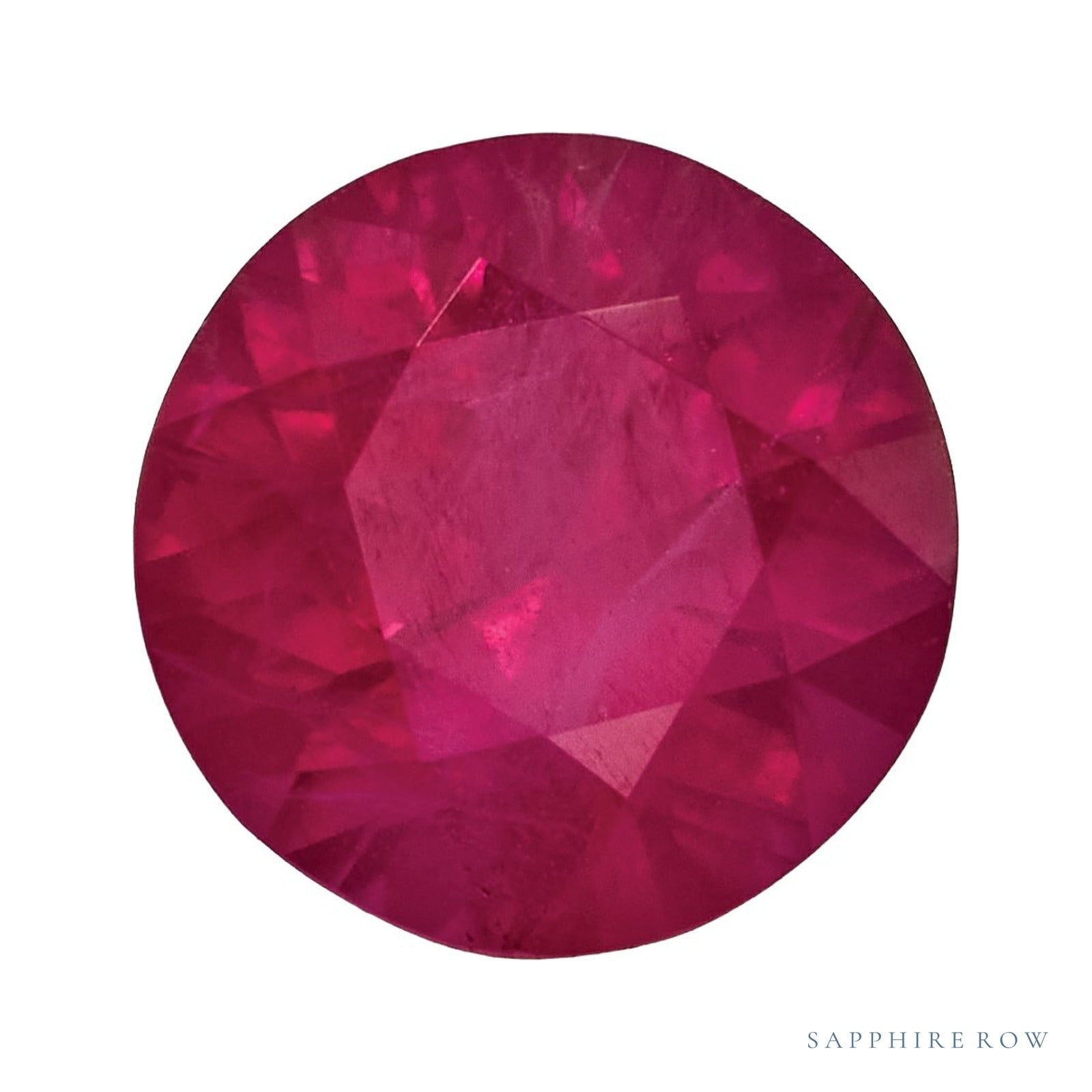 4.5 mm Round Natural Red Ruby – Faceted Diamond-Cut – B Quality — Sapphire Row · cut4