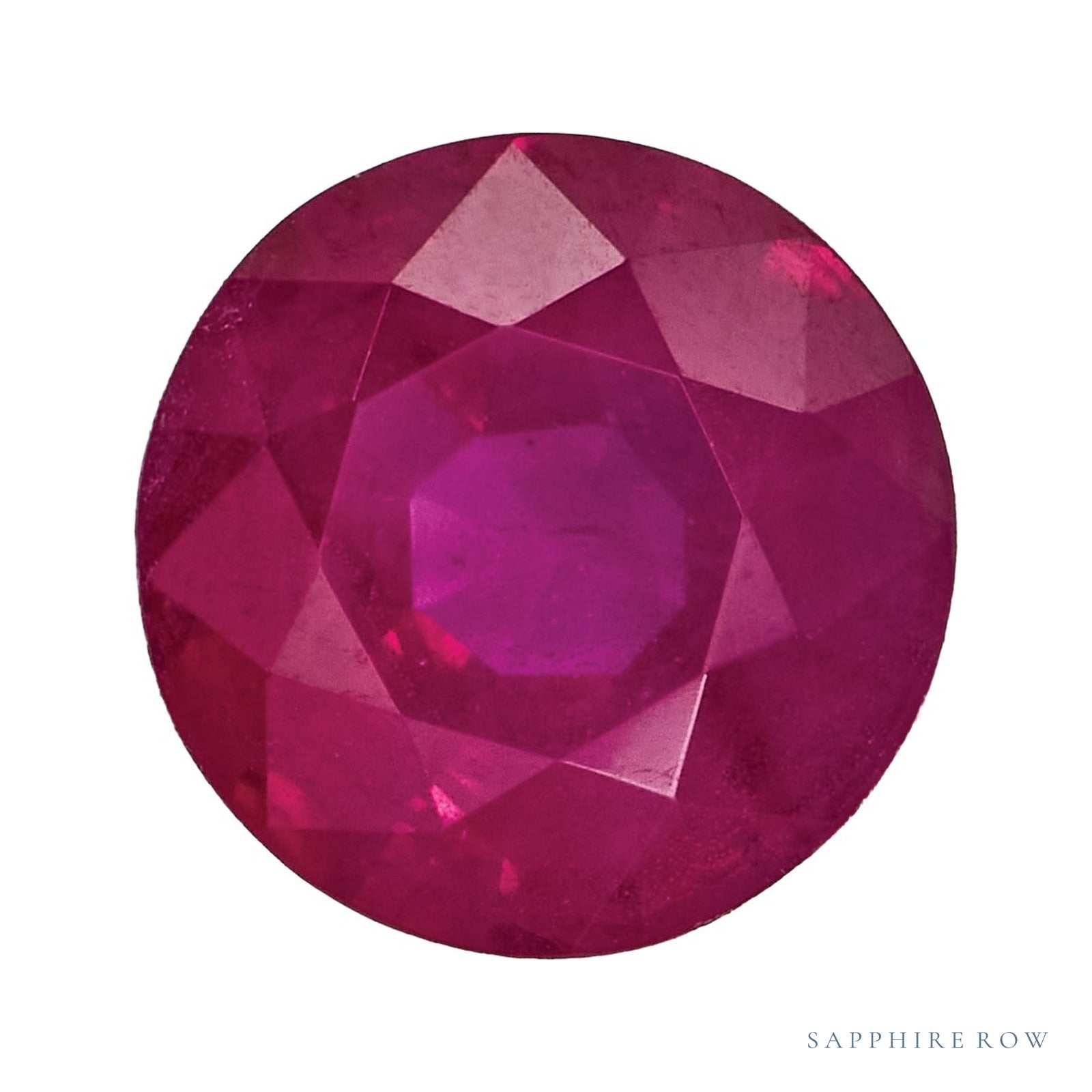 5 mm natural red ruby, round cut | Sapphire Row · cut4