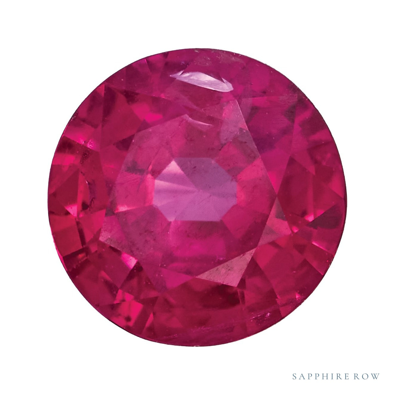 5.5 mm natural red ruby, round cut | Sapphire Row · cut7