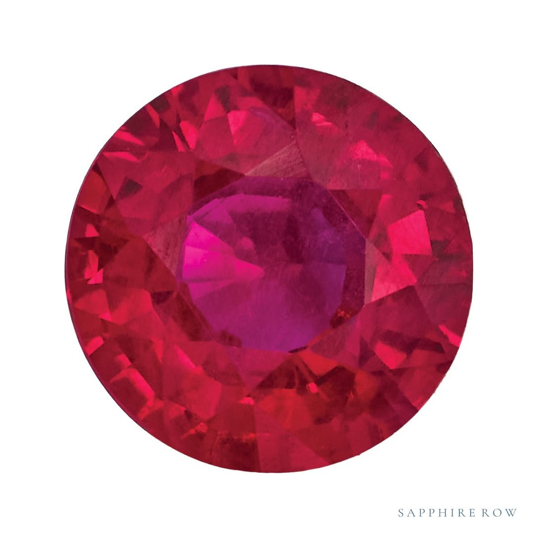 4.5 mm natural red ruby, round cut | Sapphire Row · cut7