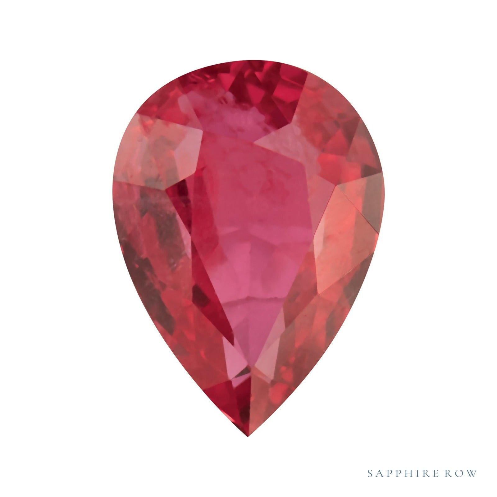 4x3 mm natural red ruby, pear cut | Sapphire Row · cut4
