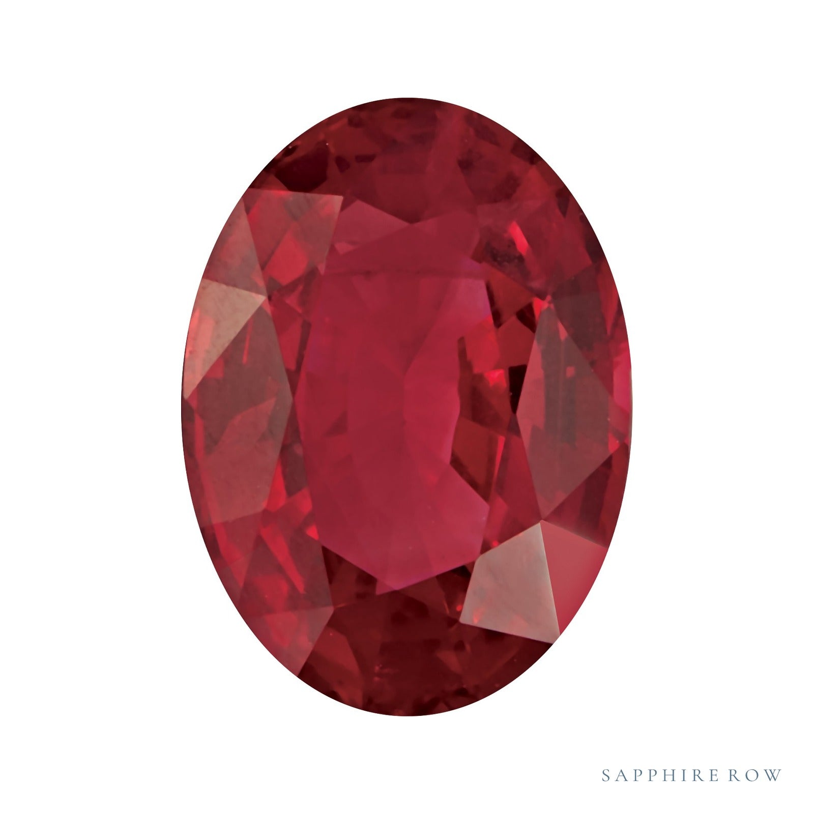 4x3 mm natural red ruby, oval cut | Sapphire Row · cut7