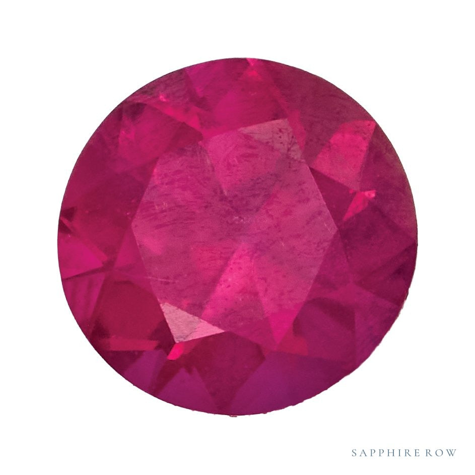 4 mm natural red ruby, round cut | Sapphire Row · cut7