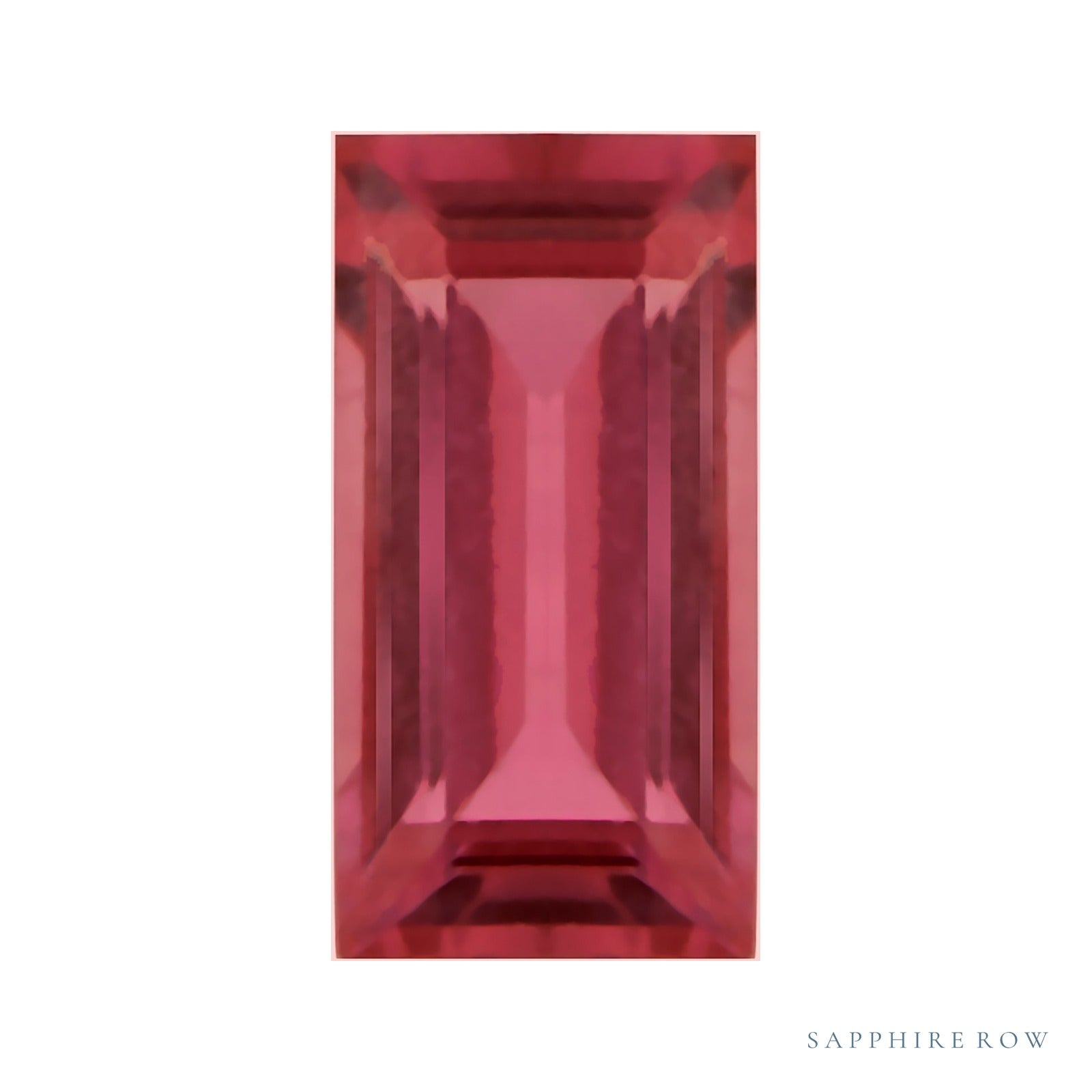 5x2 mm natural red ruby, straight baguette cut | Sapphire Row · cut4