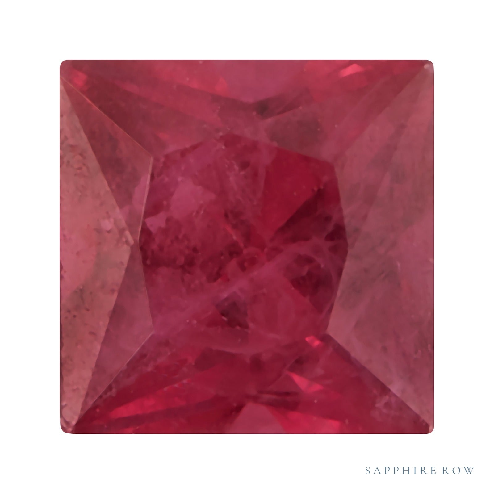 4 mm natural red ruby, square cut | Sapphire Row · cut4