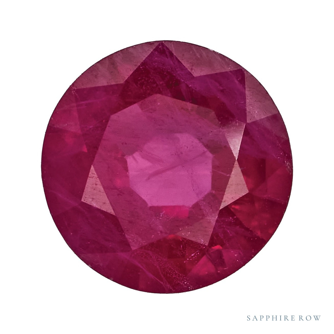 5.5 mm natural red ruby, round cut | Sapphire Row · cut7