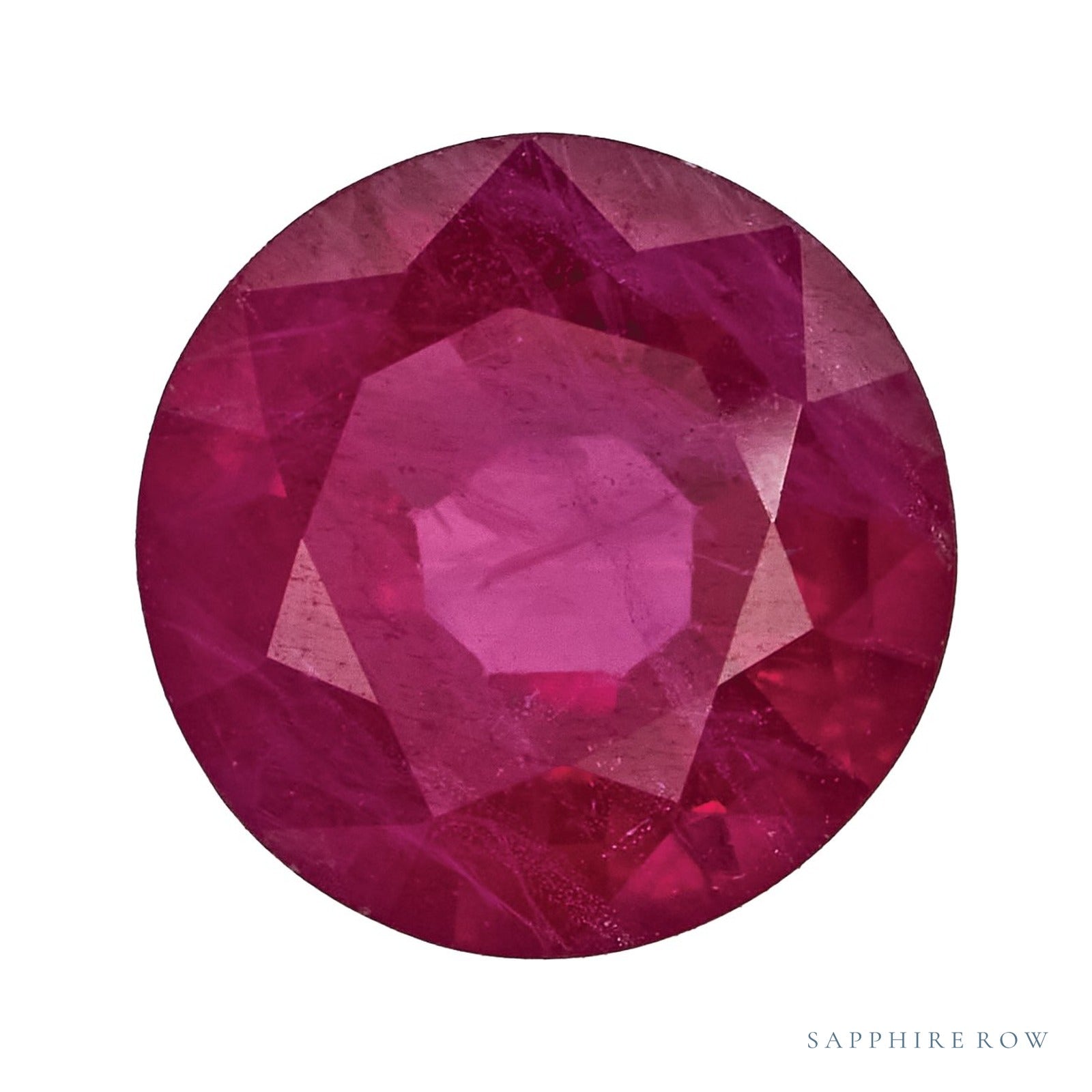 5.5 mm Round Natural Red Ruby – Faceted Cut – B Quality — Sapphire Row · cut4