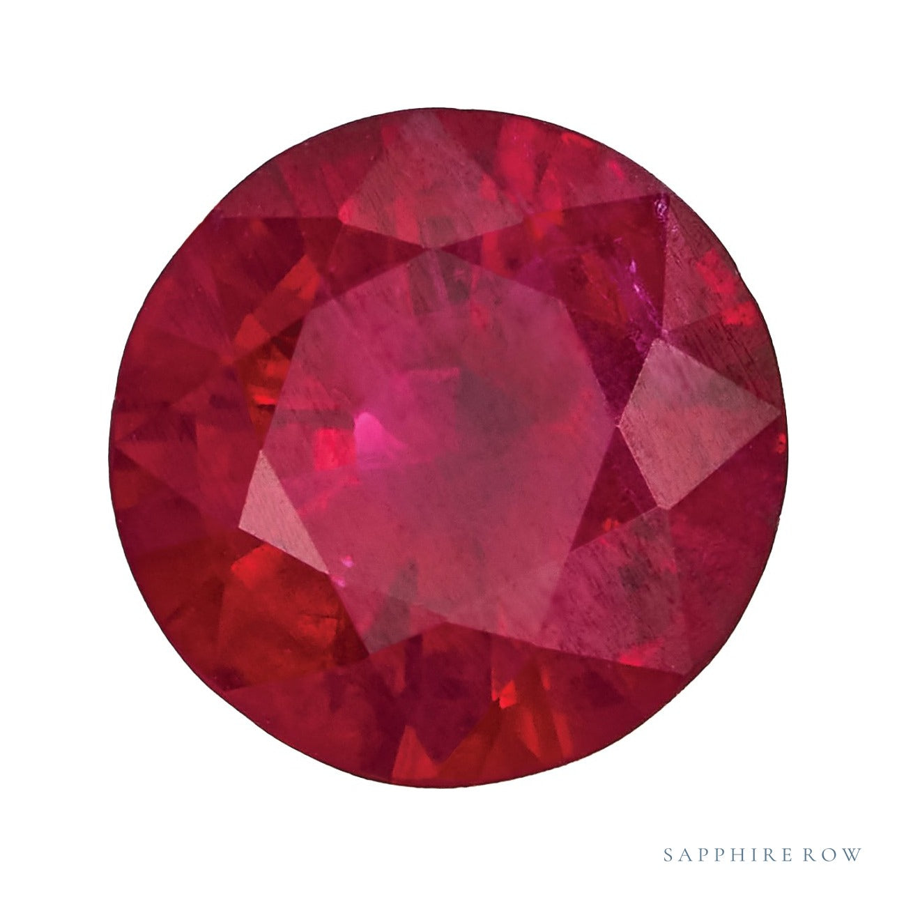 5.5 mm natural red ruby, round cut | Sapphire Row · cut7