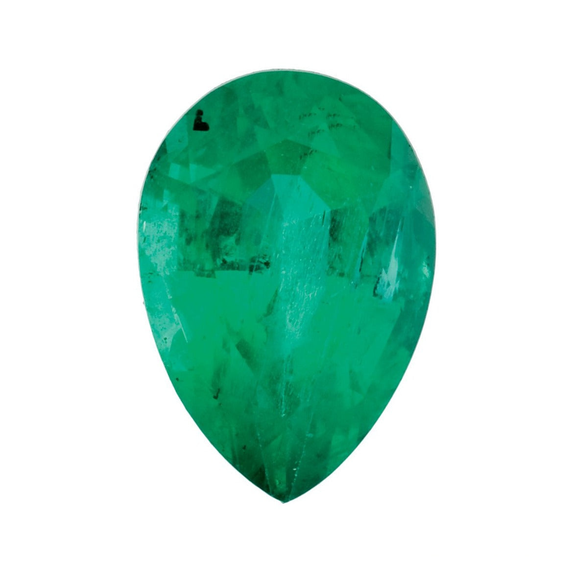 5x3 mm natural green emerald, pear cut | Sapphire Row · cut7
