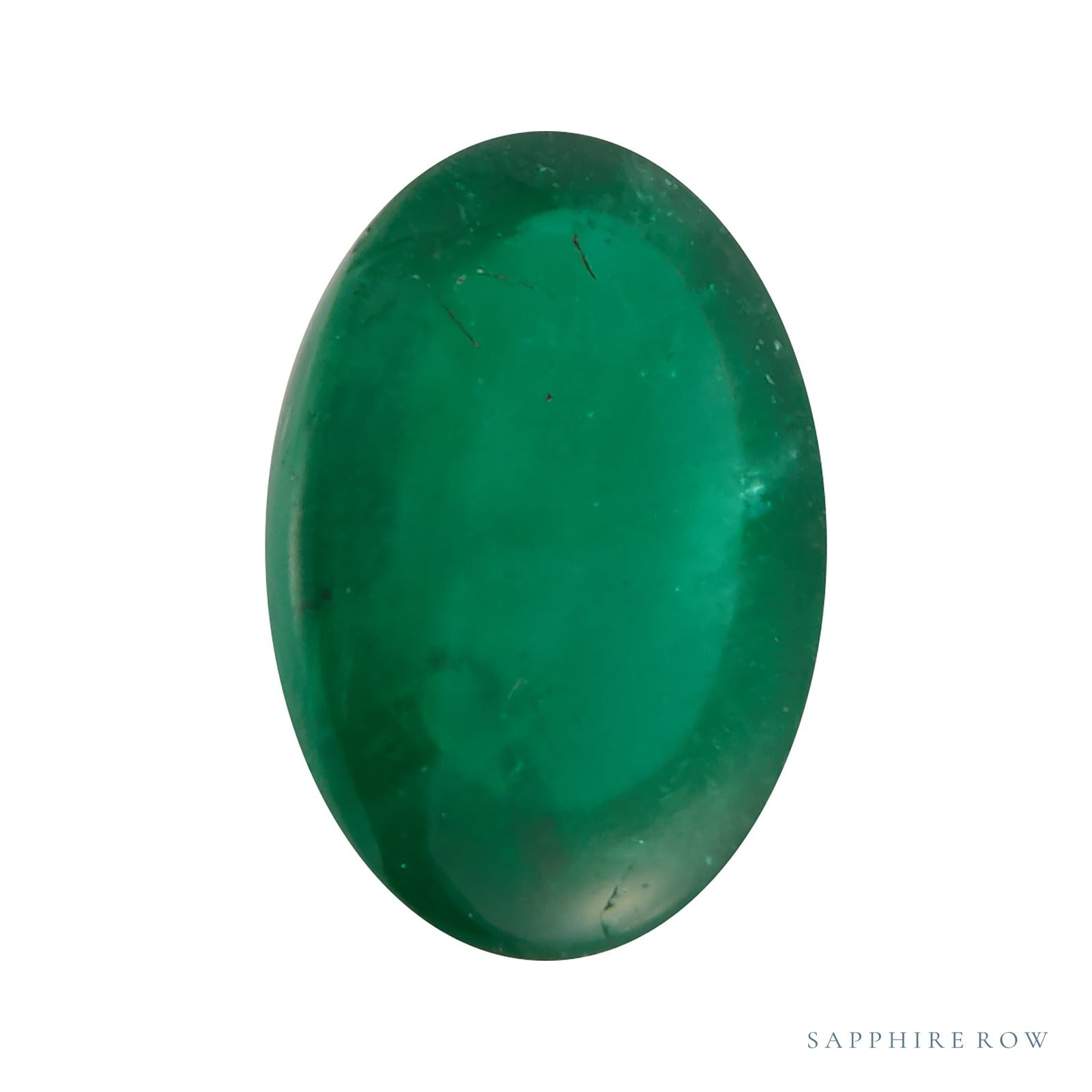 5x3 mm natural green emerald, oval cut | Sapphire Row · cut7