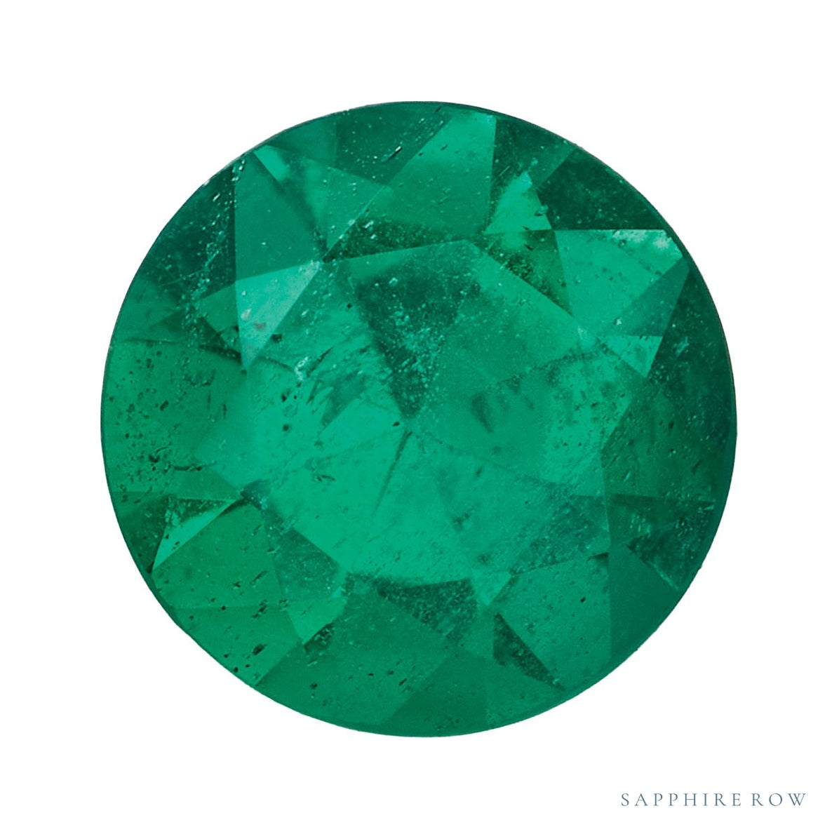 5 mm natural green emerald, round cut | Sapphire Row · cut7