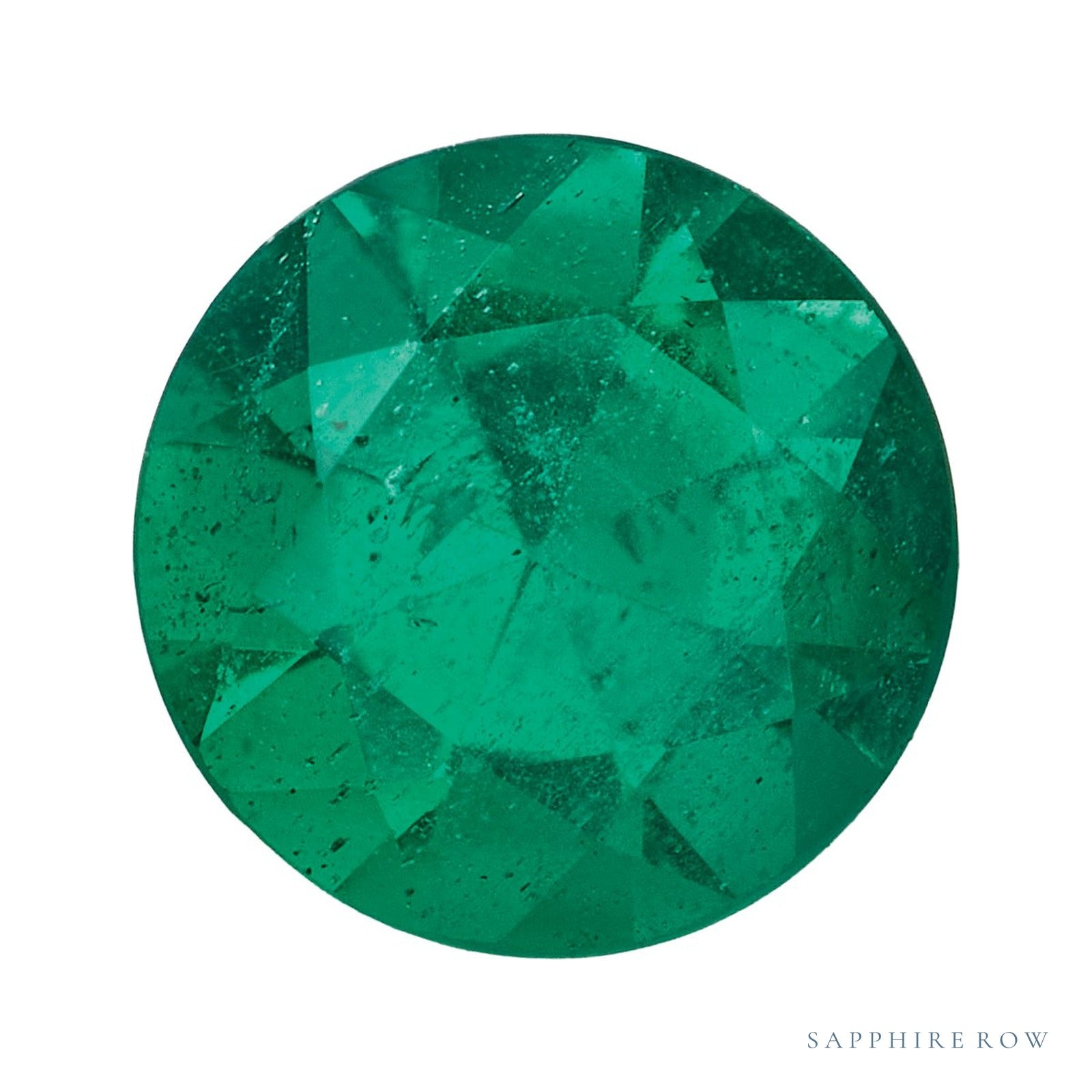 5 mm natural green emerald, round cut | Sapphire Row · cut4