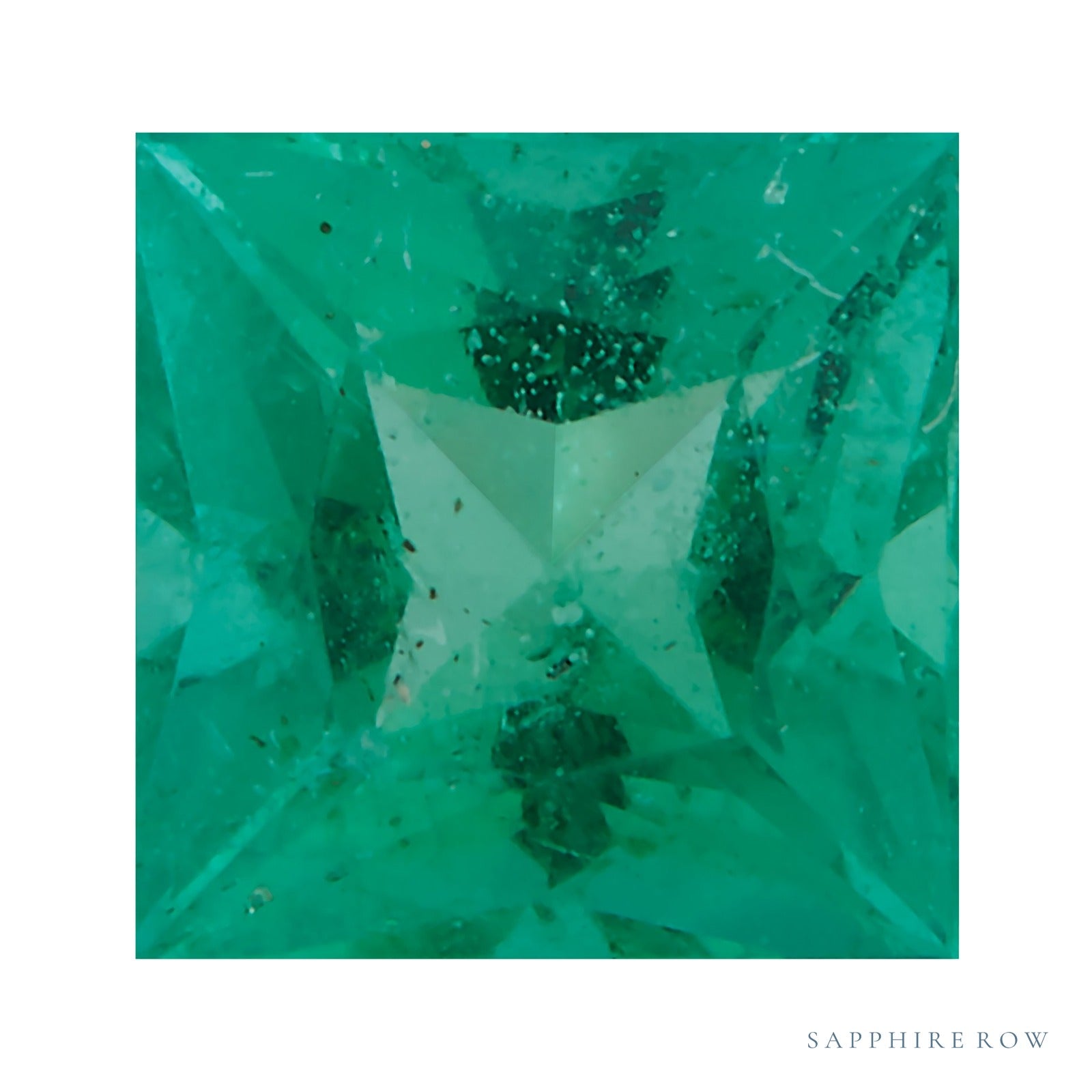 4.5 mm Square Natural Green Emerald – Princess-Cut – A Quality — Sapphire Row · cut4