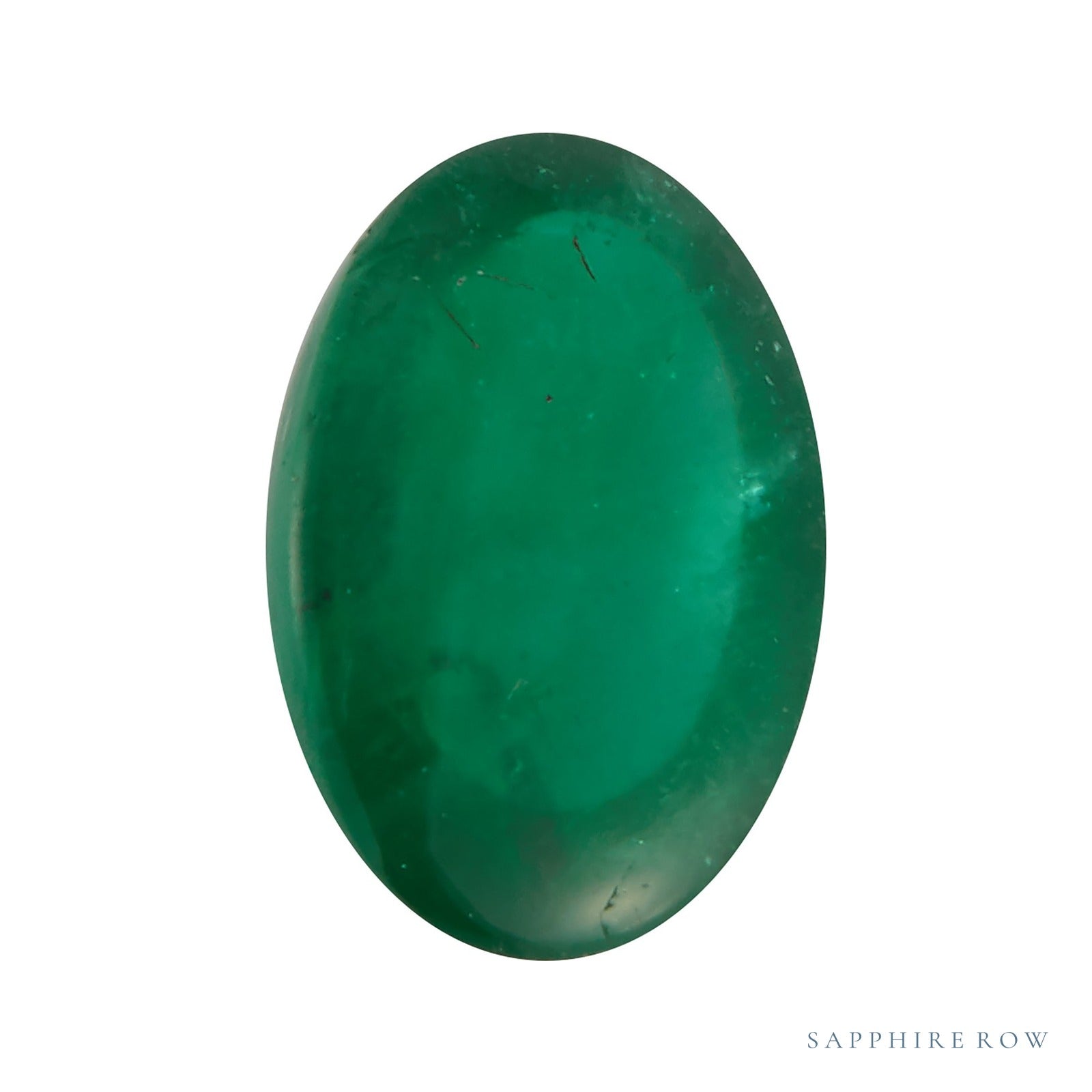 6x4 mm natural green emerald, oval cut | Sapphire Row · cut4