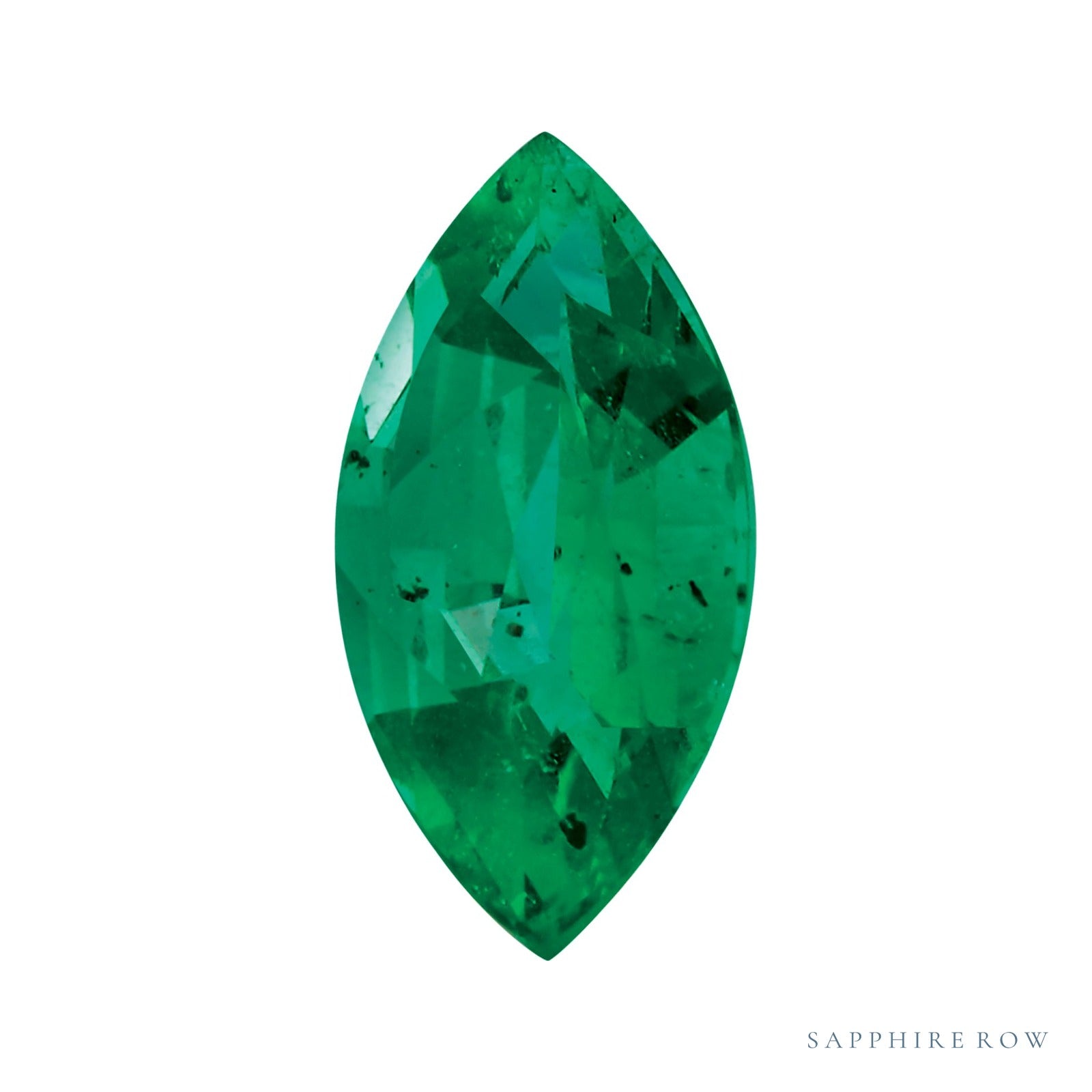 5x2.5 mm natural green emerald, marquise cut | Sapphire Row · cut7