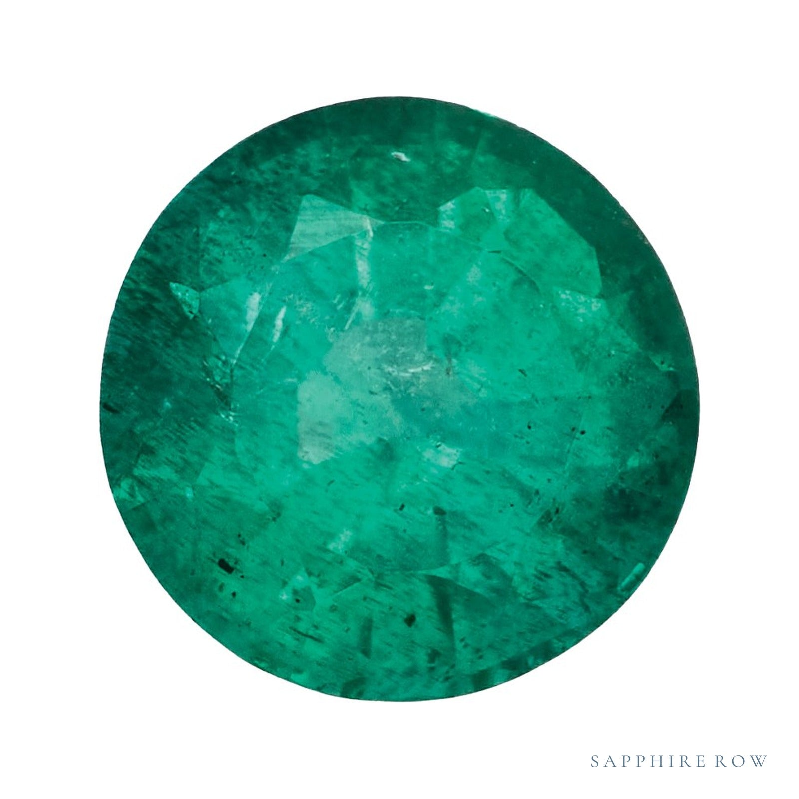 4 mm Round Natural Green Emerald – Faceted Cut – AA Quality — Sapphire Row · cut4