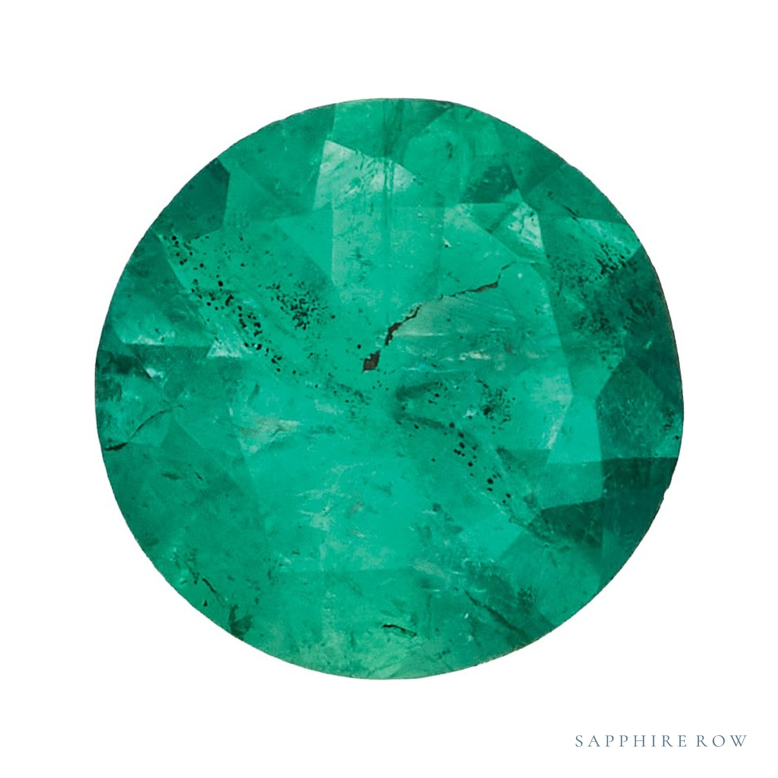 4 mm natural green emerald, round cut | Sapphire Row · cut4
