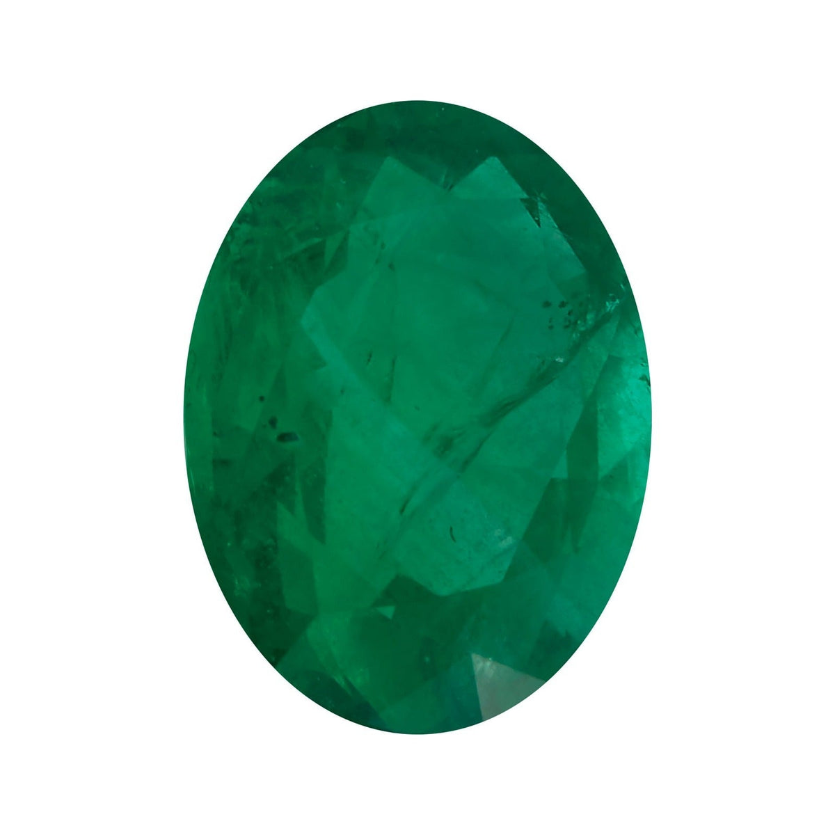 5x3 mm natural green emerald, oval cut | Sapphire Row · cut7