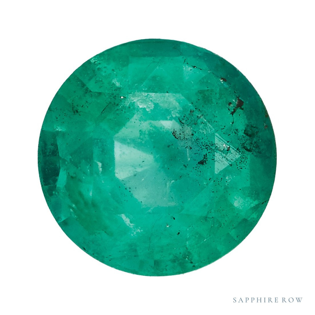 4.5 mm natural green emerald, round cut | Sapphire Row · cut7