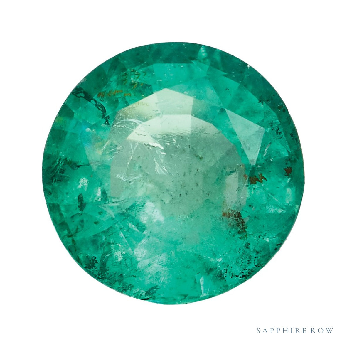 5 mm natural green emerald, round cut | Sapphire Row · cut7
