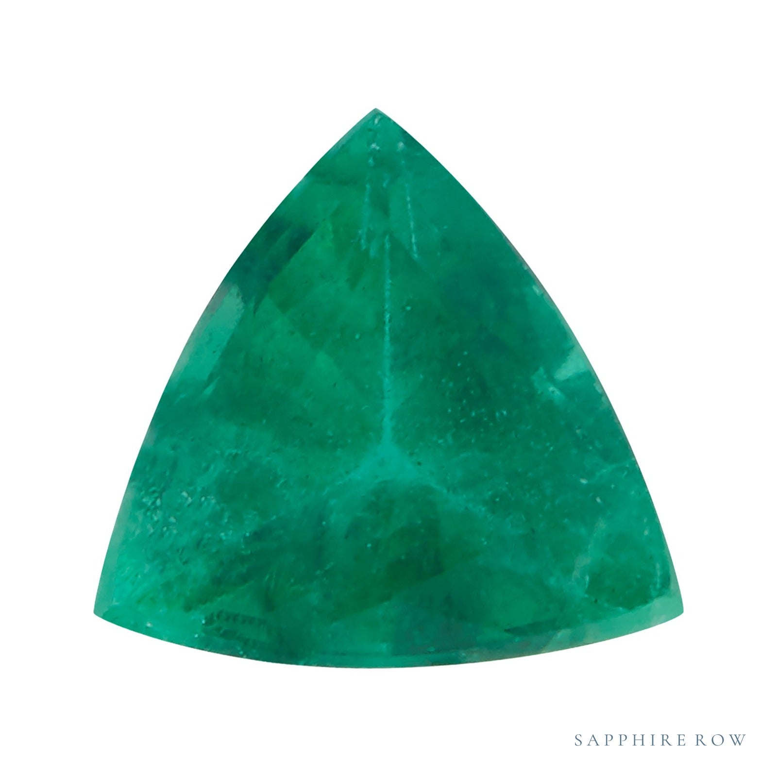 4 mm natural green emerald, trillion cut | Sapphire Row · cut7