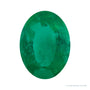4x3 mm natural green emerald, oval cut | Sapphire Row · cut7