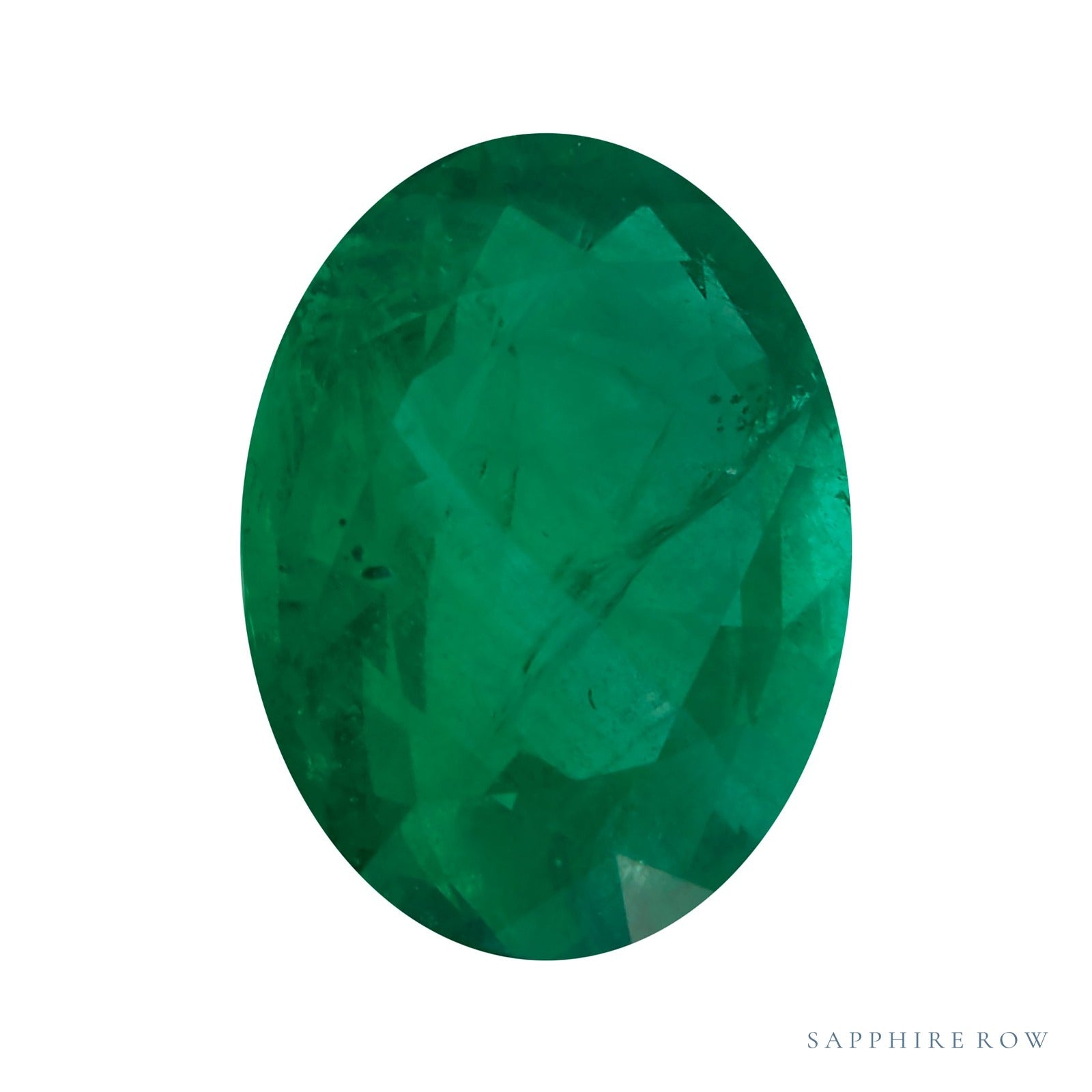6x4 mm Oval Natural Green Emerald – Faceted Cut – AA Quality — Sapphire Row · cut4