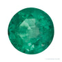 5.5 mm natural green emerald, round cut | Sapphire Row · cut4