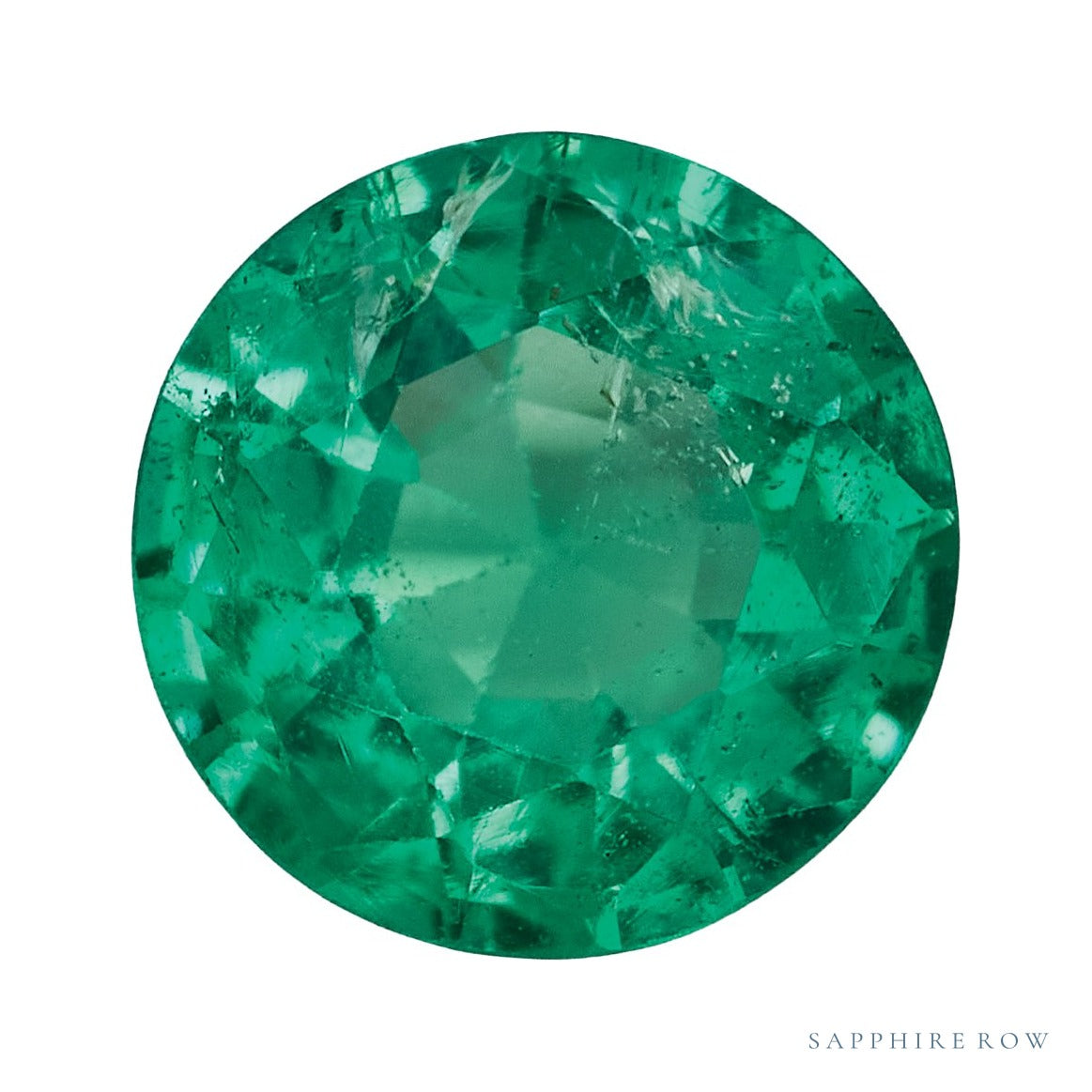 5 mm natural green emerald, round cut | Sapphire Row · cut7