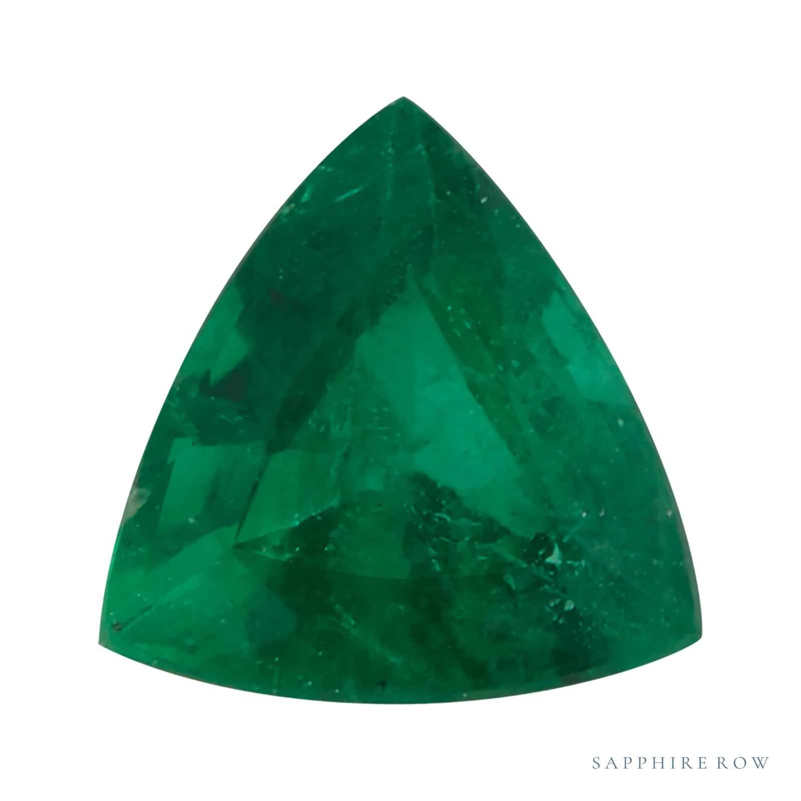 4 mm natural green emerald, trillion cut | Sapphire Row · cut7