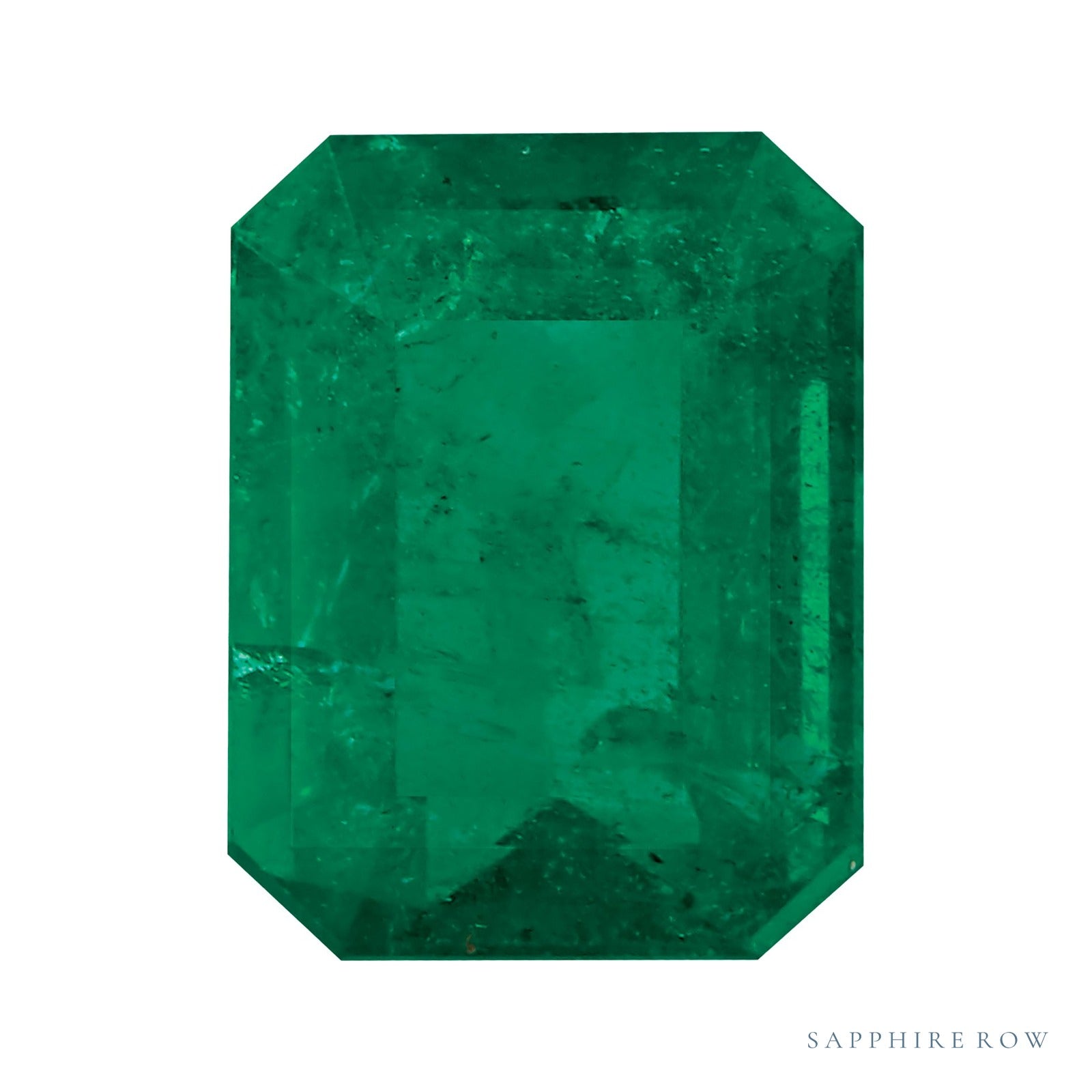 8x6 mm natural green emerald, emerald cut | Sapphire Row · cut6