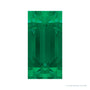4x2 mm natural green emerald, straight baguette cut | Sapphire Row · cut4