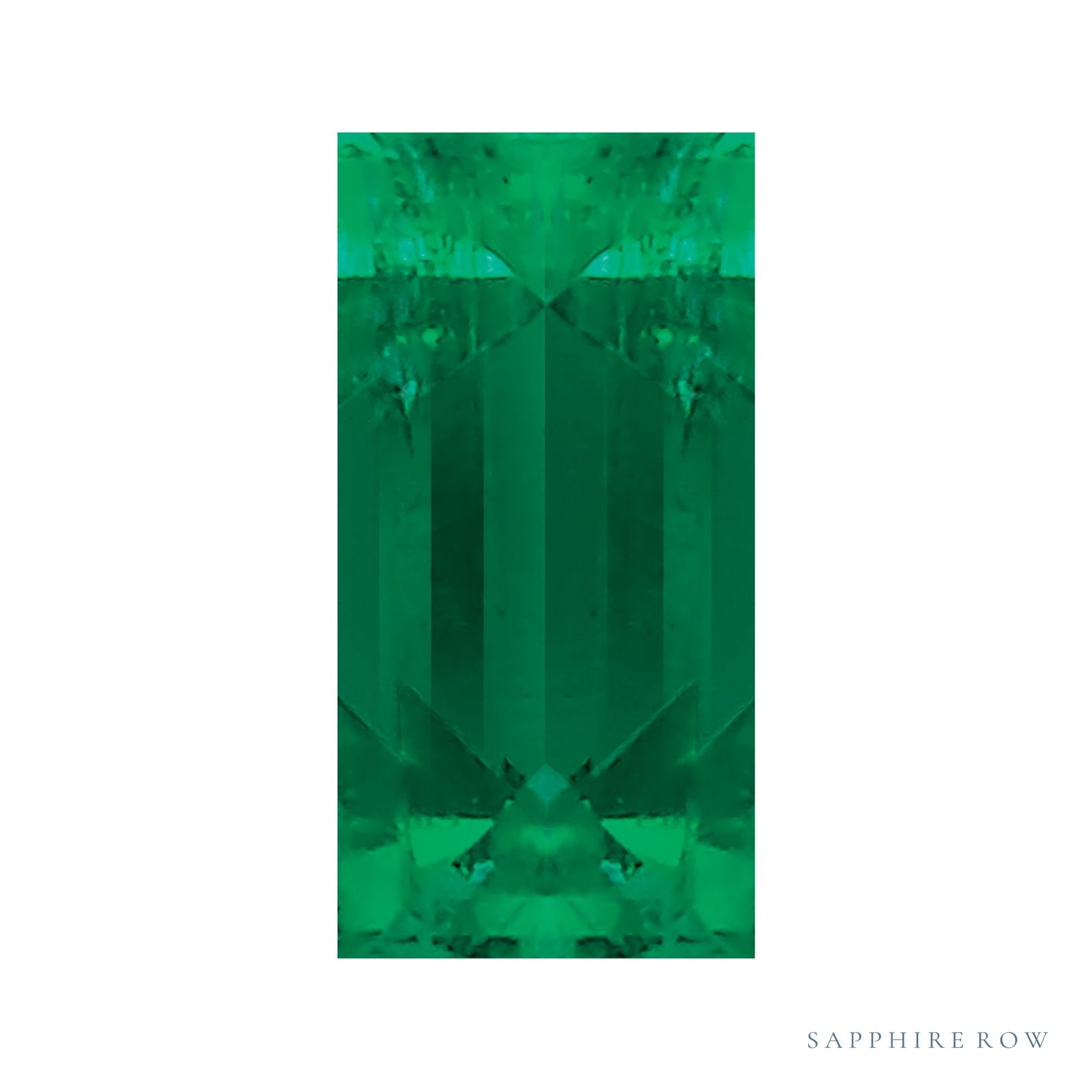 4x2 mm natural green emerald, straight baguette cut | Sapphire Row · cut4