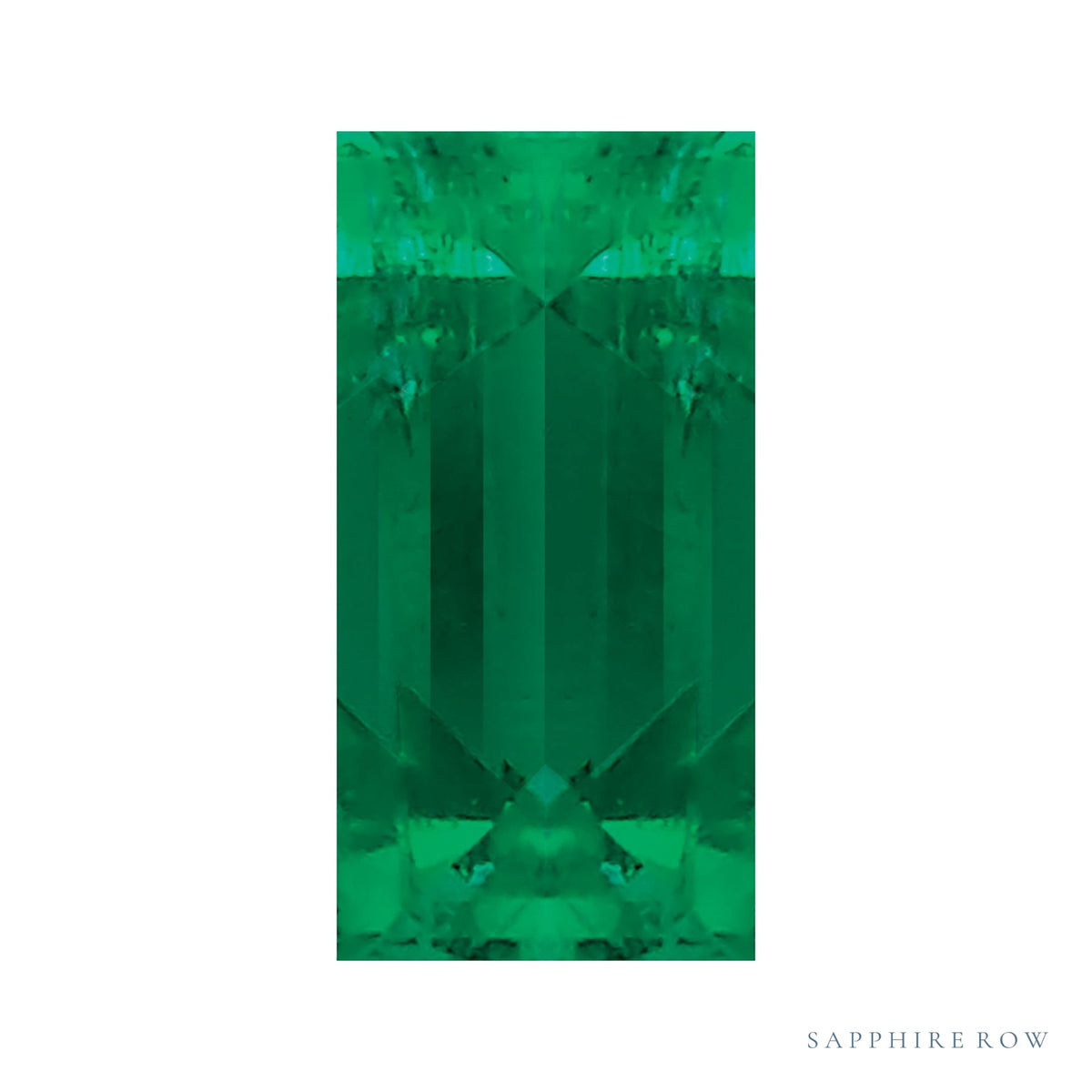 4x2 mm natural green emerald, straight baguette cut | Sapphire Row · cut7