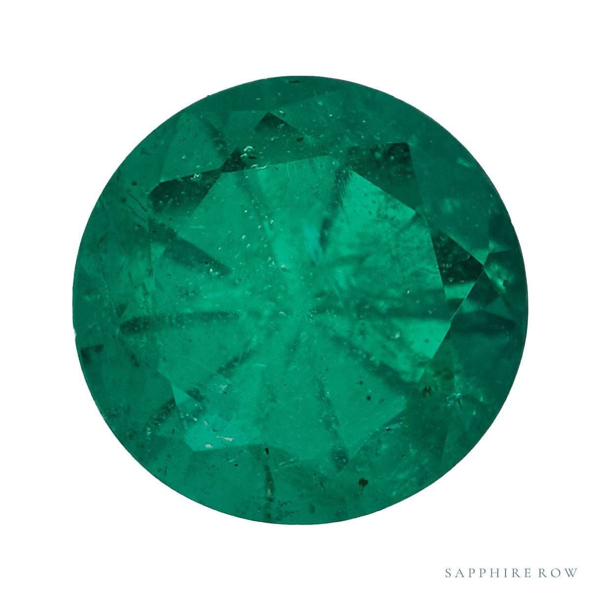 5 mm natural green emerald, round cut | Sapphire Row · cut7