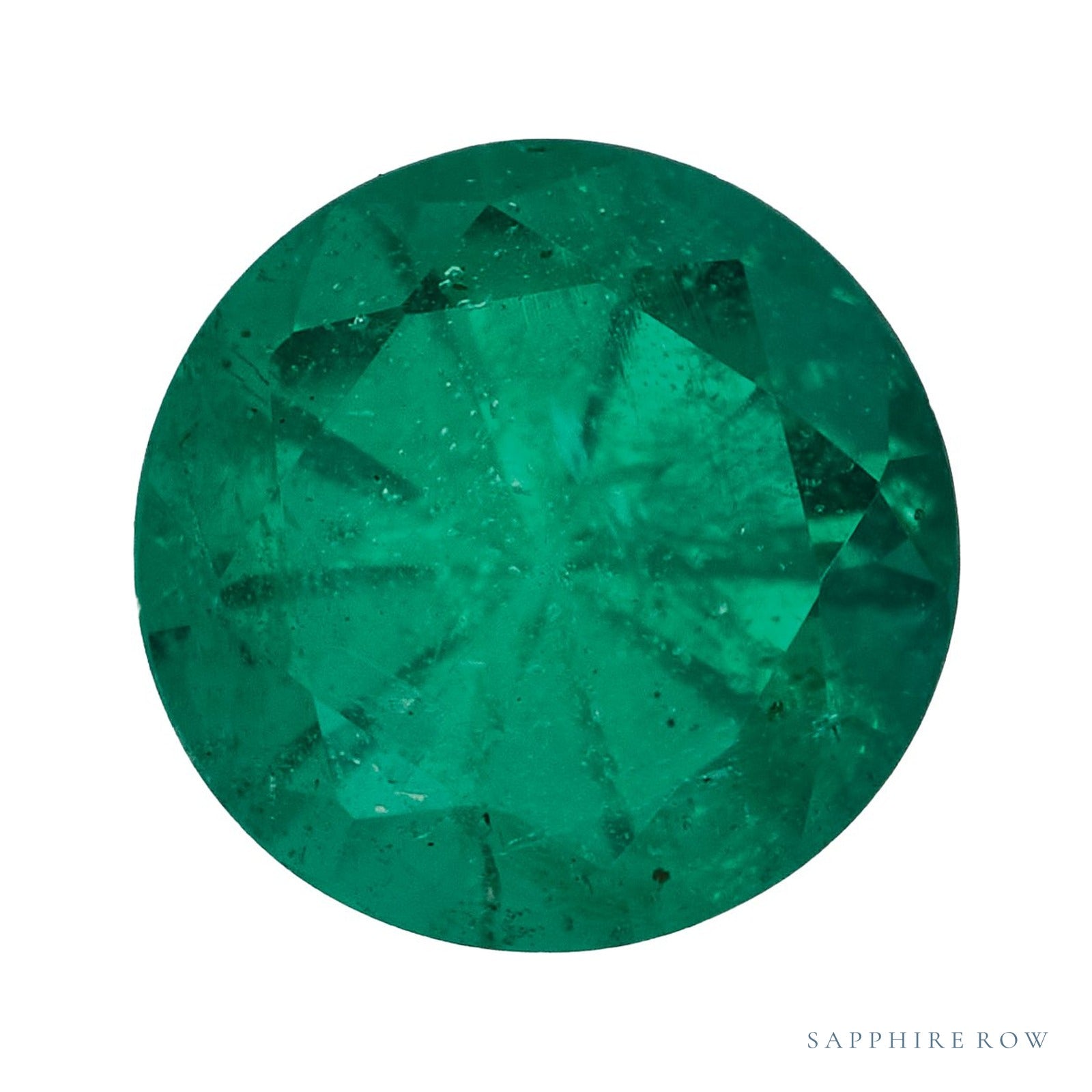5 mm natural green emerald, round cut | Sapphire Row · cut4
