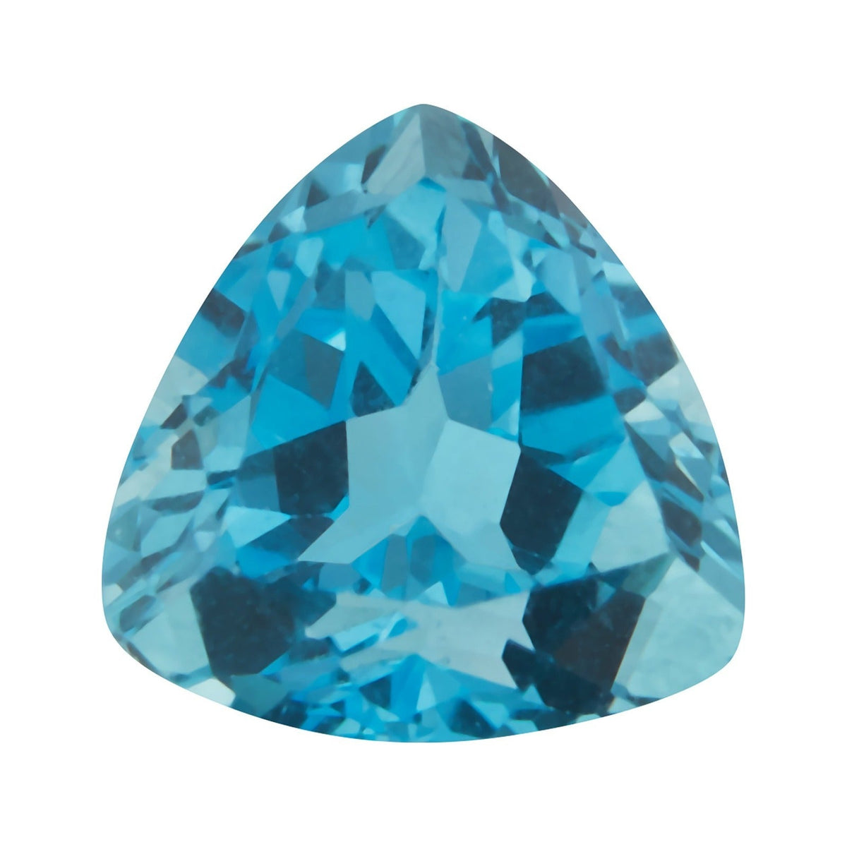 9 mm natural swiss blue topaz, trillion cut | Sapphire Row · cut7