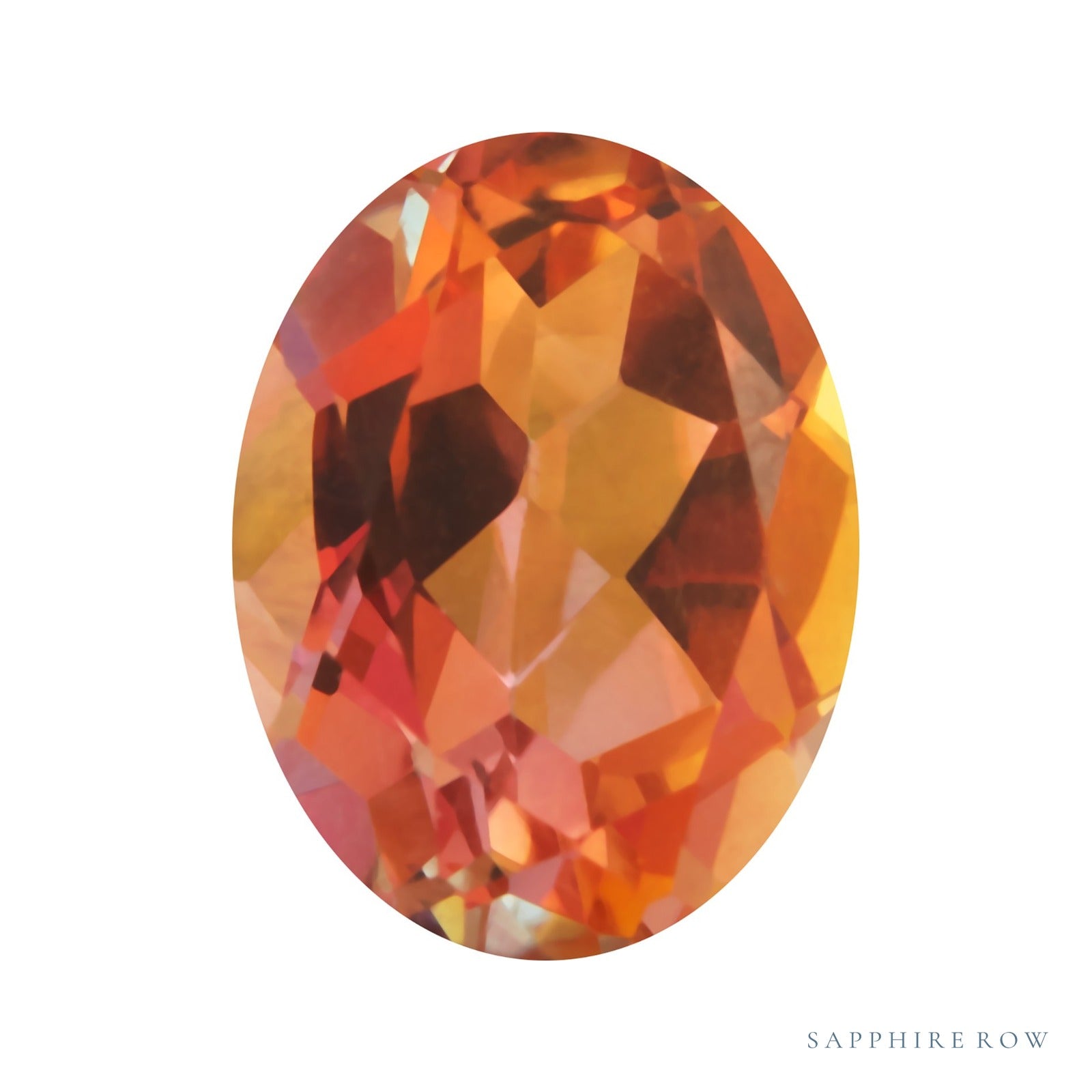 11x9 mm natural sunrise mystic topaz, oval cut | Sapphire Row · cut4
