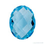 9x7 mm natural swiss blue topaz, oval cut | Sapphire Row · cut7