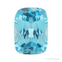 9x7 mm natural swiss blue topaz, antique cushion cut | Sapphire Row · cut7