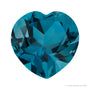 8 mm natural london blue topaz, heart cut | Sapphire Row · cut7