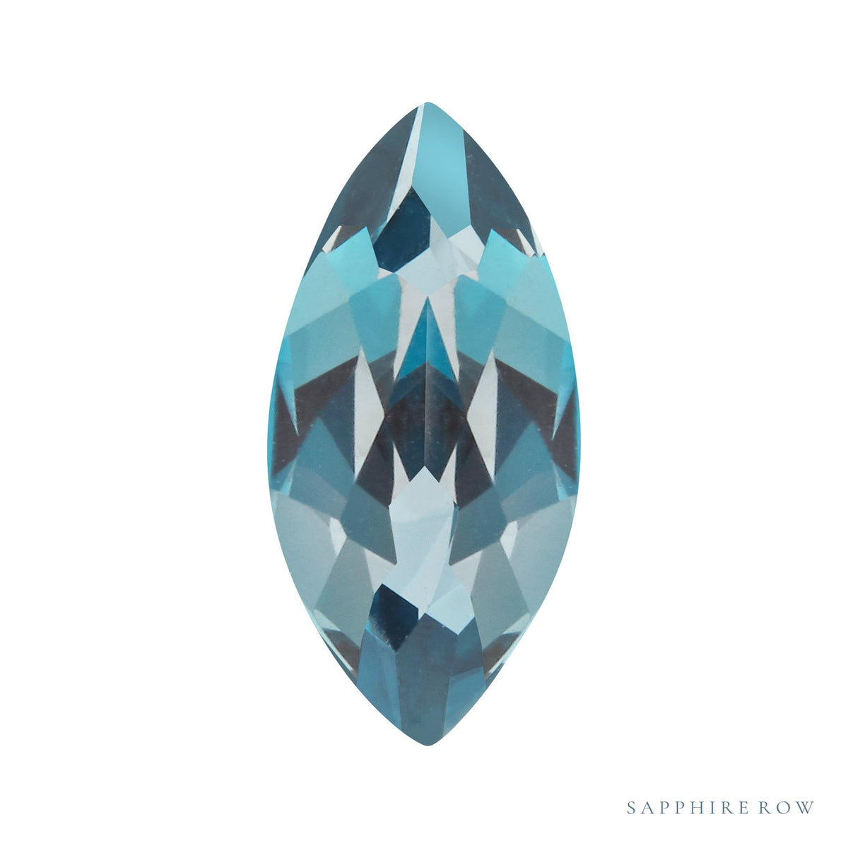 14x7 mm natural london blue topaz, marquise cut | Sapphire Row · cut7