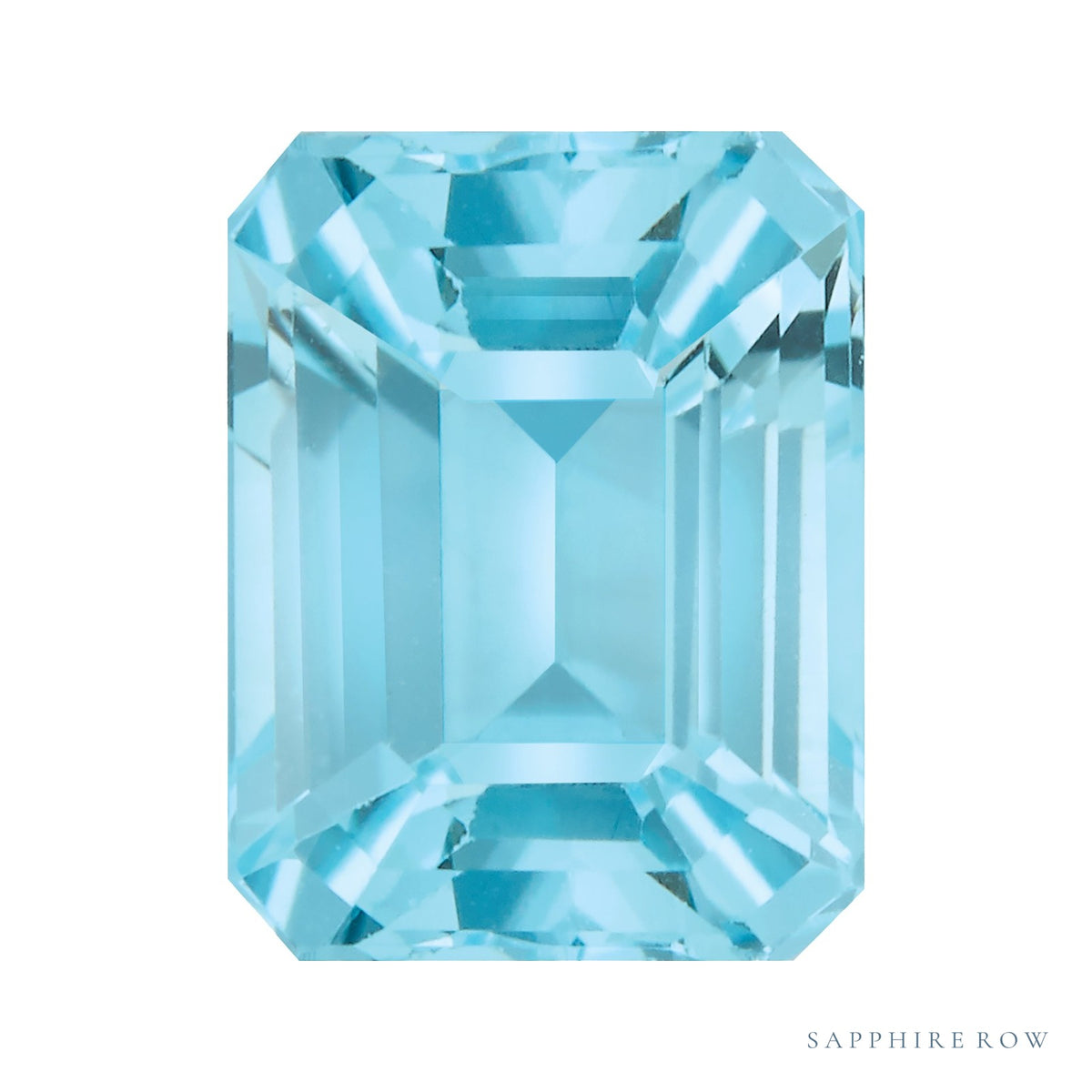 14x10 mm natural sky blue topaz, emerald cut | Sapphire Row · cut7