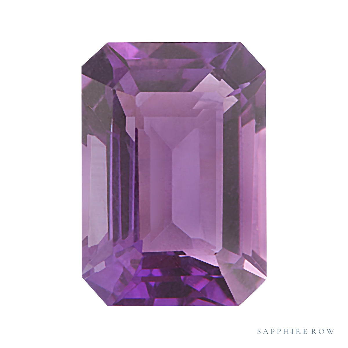10x8 mm natural purple amethyst, emerald cut | Sapphire Row · cut7