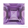 9 mm natural purple amethyst, square cut | Sapphire Row · cut4