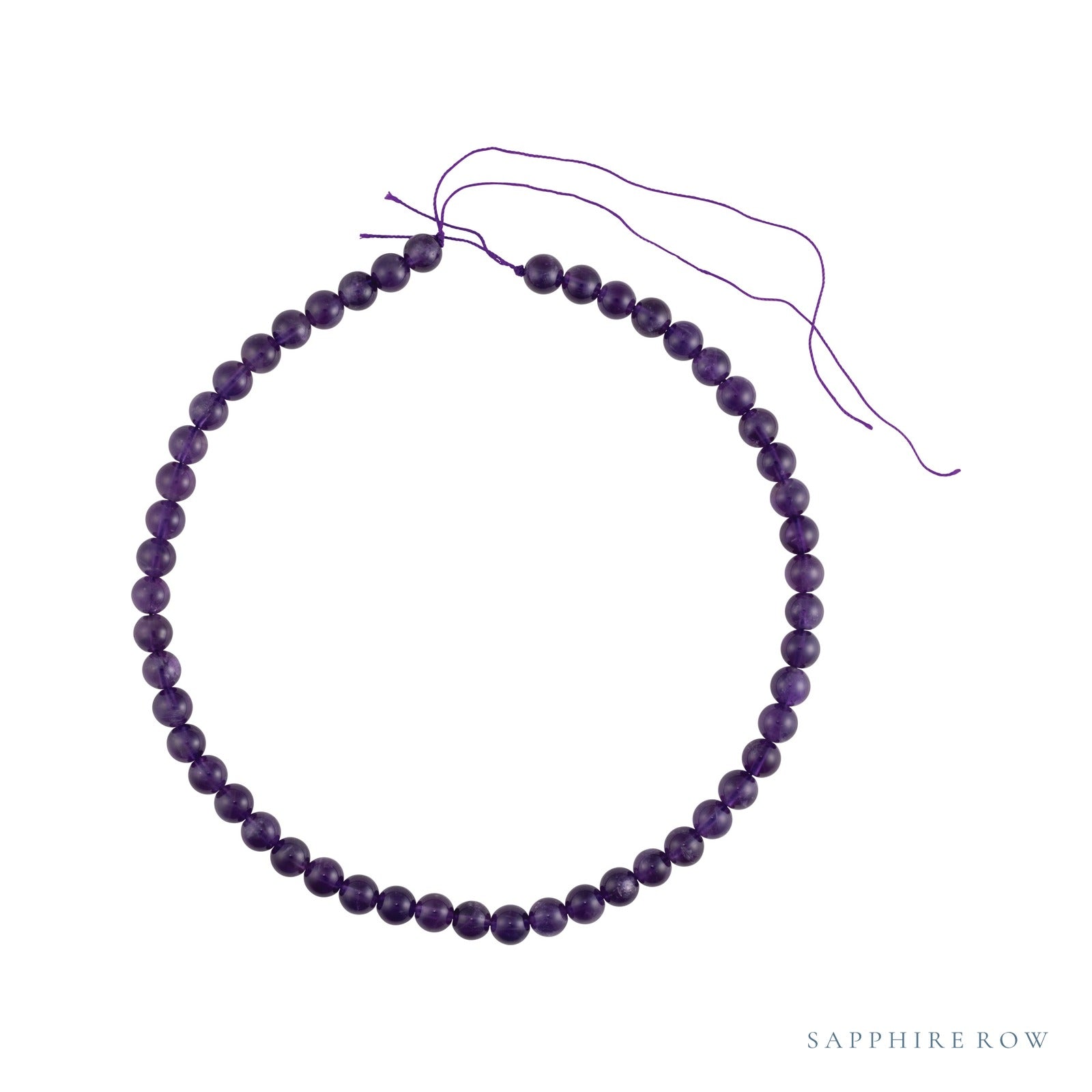 8 mm natural purple amethyst, round cut | Sapphire Row · cut7