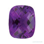 10x8 mm natural purple amethyst, antique cushion cut | Sapphire Row · cut7